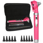 Fiber Optic Mini Otoscope Pink